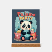 Kawaii Panda Pajama Party Gezellig Sleepover Esthe Acryl Bord (Voorkant)