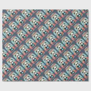 Kawaii Panda Pajama Party Gezellig Sleepover Esthe Cadeaupapier
