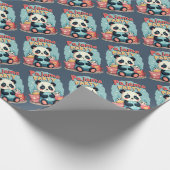 Kawaii Panda Pajama Party Gezellig Sleepover Esthe Cadeaupapier (Hoek)