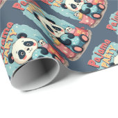 Kawaii Panda Pajama Party Gezellig Sleepover Esthe Cadeaupapier (Rol Hoek)