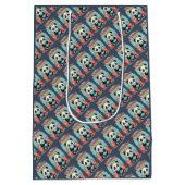 Kawaii Panda Pajama Party Gezellig Sleepover Esthe Medium Cadeauzakje (Achterkant)