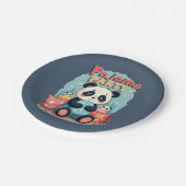 Kawaii Panda Pajama Party Gezellig Sleepover Esthe Papieren Bordje (Gekanteld)
