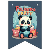 Kawaii Panda Pajama Party Gezellig Sleepover Esthe Vlaggetjes (Eerste vlag)