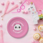 Kawaii Panda Papieren Bordje (Feest)