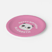 Kawaii Panda Papieren Bordje (Gekanteld)