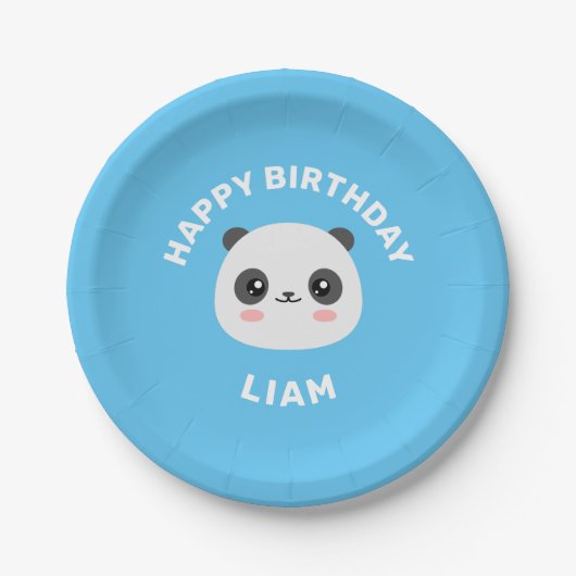 Kawaii Panda Papieren Bordje (Voorkant)