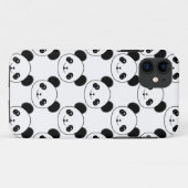 Kawaii Panda-patroon in zwart-wit Case-Mate iPhone Case (Achterkant (horizontaal))
