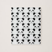 Kawaii Panda-patroon in zwart-wit Legpuzzel (Verticaal)