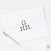 Kawaii Panda-patroon in zwart-wit Sticker (Envelop)