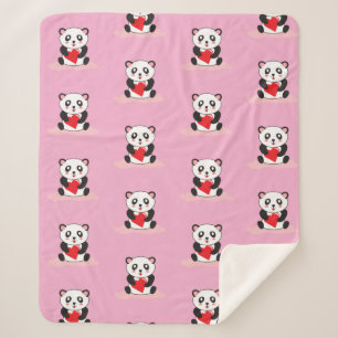 Kawaii Panda Pluche Deken voor Kinderen