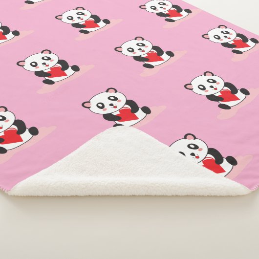 Kawaii Panda Pluche Deken voor Kinderen (3/4)