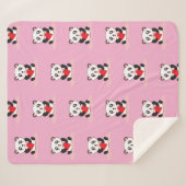 Kawaii Panda Pluche Deken voor Kinderen (Voorkant (horizontaal))