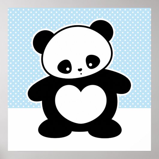 Kawaii panda poster (Voorkant)