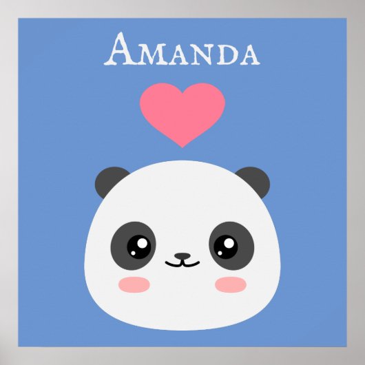 Kawaii Panda Poster (Voorkant)
