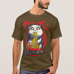 Kawaii Panda Ramen Japanner Noodle Anime Panda T-shirt