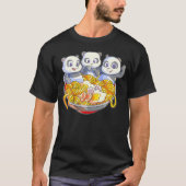 Kawaii Panda Ramen Japanner Noodle Anime Panda T-shirt (Voorkant)
