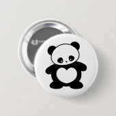 Kawaii panda ronde button 5,7 cm (Voorkant /achterkant)