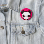 Kawaii panda ronde button 5,7 cm (In situ)