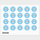 Kawaii Panda Ronde Sticker (Vel)