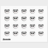 Kawaii Panda Ronde Sticker (Vel)