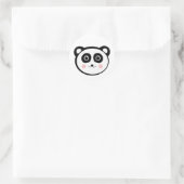 Kawaii Panda Ronde Sticker (Tas)
