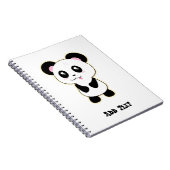 Kawaii Panda schattig Notitieboek (Rechterzijde)