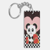 Kawaii Panda schattig Sleutelhanger (Voorkant Links)