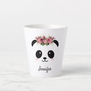 Kawaii panda schattige, gepersonaliseerde latte mo mok
