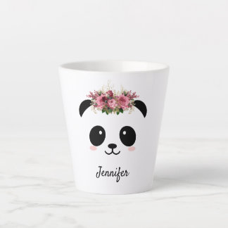 Kawaii panda schattige, gepersonaliseerde latte mo mok