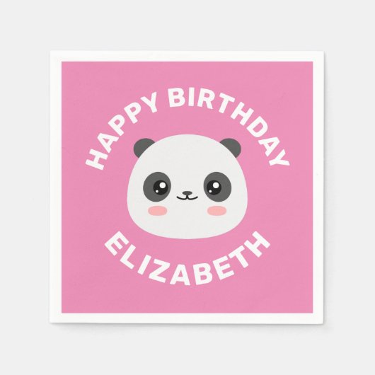 Kawaii Panda Servet (Voorkant)