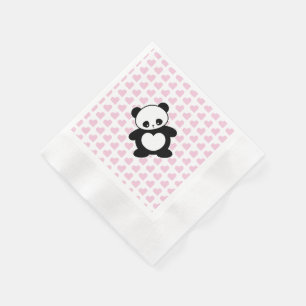 Kawaii panda servetten