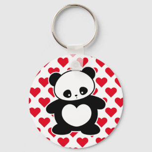 Kawaii panda sleutelhanger