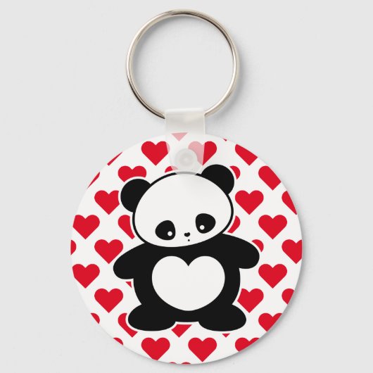 Kawaii panda sleutelhanger (Voorkant)