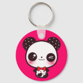 Kawaii panda sleutelhanger (Voorkant)