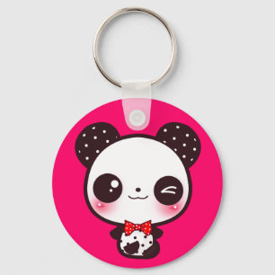 Kawaii panda sleutelhanger