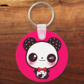 Kawaii panda sleutelhanger (Voorkant)