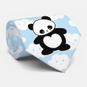 Kawaii panda stropdas (Opgerold)