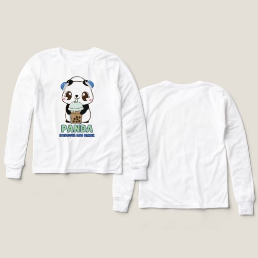 Kawaii panda T-Shirt Design (Voorkant /achterkant)