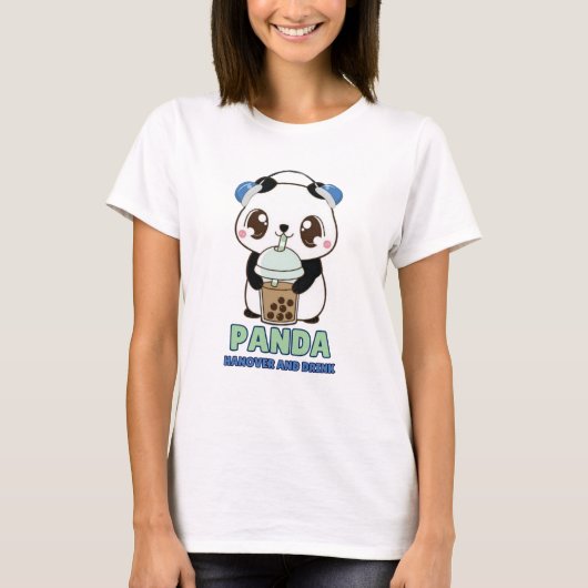 Kawaii panda T-Shirt Design (Voorkant)