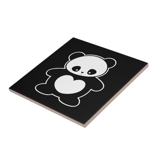 Kawaii panda tegeltje (Zijkant)