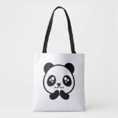 Kawaii Panda Tote Bag (Voorkant)