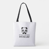 Kawaii Panda Tote Bag (Achterkant)