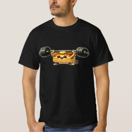 Kawaii Pannenkoek Gewichtheffen Cute Gym Fitness T-shirt