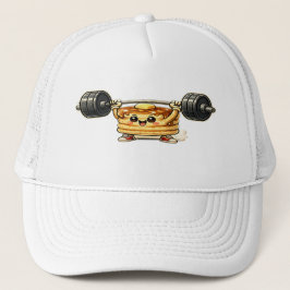Kawaii Pannenkoek Gewichtheffen Cute Gym Fitness Trucker Pet