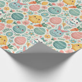 Kawaii Pasen Cadeaupapier (Hoek)