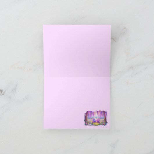 Kawaii Pasen Eierbriefkaarten Bedankkaart (Binnen)