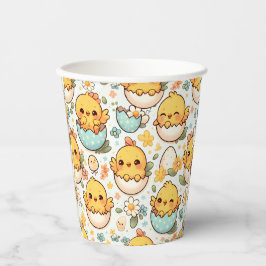 Kawaii Pasen Kuiken Mooie Papieren Bekers