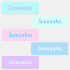 Kawaii Pastel Aesthetische Kleur Paletnaamlabels Labels