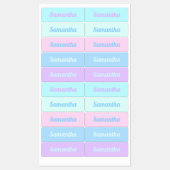 Kawaii Pastel Aesthetische Kleur Paletnaamlabels Labels (Vel)