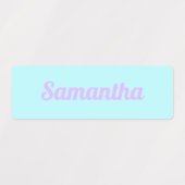 Kawaii Pastel Aesthetische Kleur Paletnaamlabels Labels (Design 1)